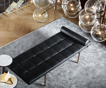 TWELVE-DAY BED - Tufted leather day bed by Gallotti&Radice - view 3