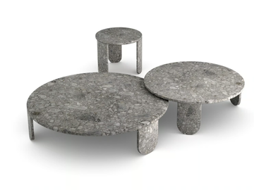 CLEMO - Round marble coffee table by Gallotti&Radice - view 2