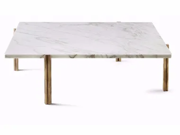 TWELVE - Low square marble coffee table by Gallotti&Radice - view 2