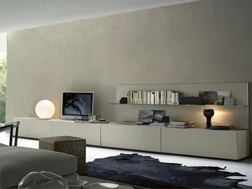 AIR - Low modular wooden TV cabinet by Gallotti&Radice - view 2