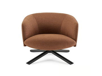 LIVRE - Swivel fabric armchair with armrests by Gallotti&Radice - view 2