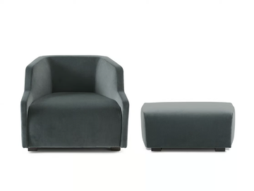 FIRST - Upholstered fabric armchair with armrests by Gallotti&Radice - view 3