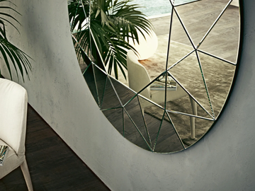 DREAM - Round wall-mounted mirror by Gallotti&Radice - view 3