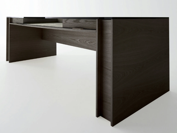 MILANO - Ash executive desk with drawers by Gallotti&Radice - view 2
