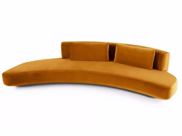 AUDREY - Curved fabric sofa by Gallotti&Radice - view 2