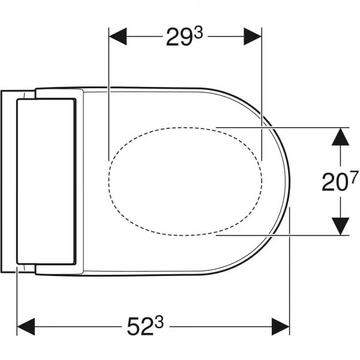 AQUACLEAN TUMA - Floor mounted toilet with bidet by Geberit - view 3
