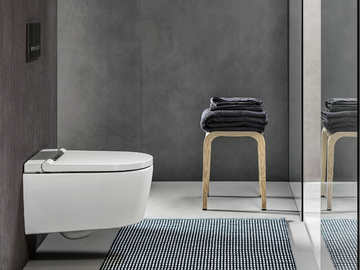 AQUACLEAN SELA - Wall-hung toilet with bidet by Geberit - view 2