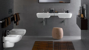 FANTASIA - Vitreous China handrinse basin with overflow by Geberit - view 3
