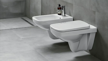 SELNOVA SQUARE - Wall-hung Vitreous China toilet by Geberit - view 3