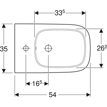 SMYLE SQUARE - Floor mounted Vitreous China bidet by Geberit - view 3