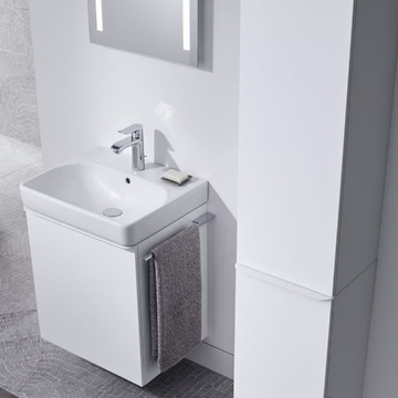 SMYLE SQUARE - Vitreous China handrinse basin with overflow by Geberit - view 3