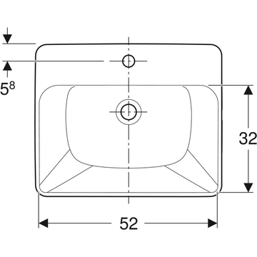 VARIFORM - Semi-inset Vitreous China washbasin by Geberit - view 3