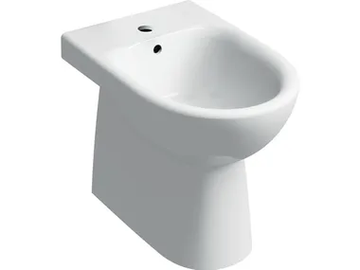 SELNOVA - Floor mounted back to wall Vitreous China bidet with overflow by Geberit - view 2