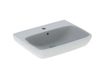 SELNOVA SQUARE - Vitreous China washbasin with overflow by Geberit - view 2
