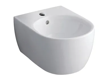 ICON - Wall-hung Vitreous China bidet with overflow by Geberit - view 2