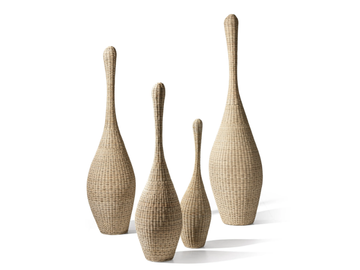 BOLLA S/M/L/XL - Woven wicker floor lamp by Gervasoni - view 2
