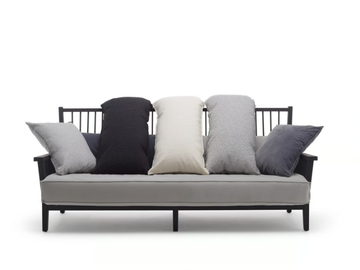 GRAY 03 - 3 seater fabric sofa by Gervasoni - view 2