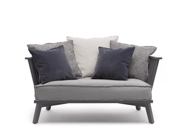 GRAY 05 - 2 seater fabric sofa by Gervasoni - view 2