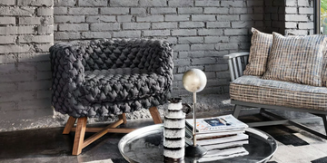 GRAY 08 - Fabric easy chair with armrests with removable cover by Gervasoni - view 3