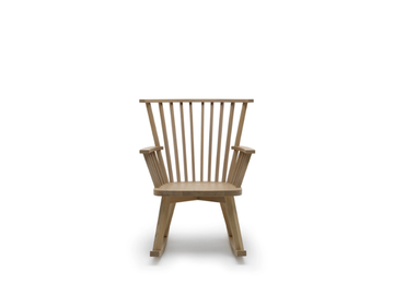 GRAY 29 - Rocking wooden chair with armrests by Gervasoni - view 3