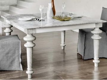 GRAY 32 - Square Carrara marble dining table by Gervasoni - view 2