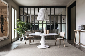 GRAY 38 - Round table with porcelain stoneware base and wooden top by Gervasoni - view 3