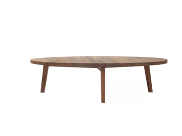 GRAY 46 - Low round wooden coffee table by Gervasoni - view 2