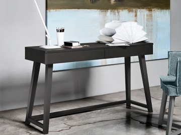 GRAY 50 - Walnut secretary desk with drawers by Gervasoni - view 2