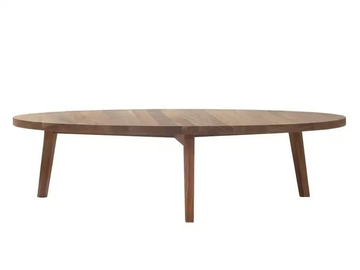 GRAY 49 - Low round wooden coffee table by Gervasoni - view 2