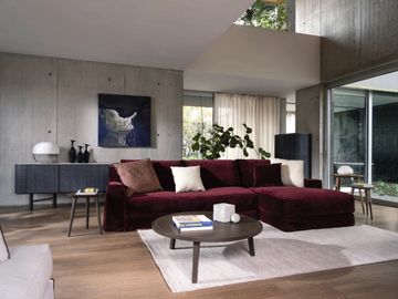 LOLL COMP. 01 - Sofa with removable cover with chaise longue by Gervasoni - view 3