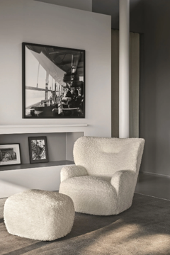 LOLL 08 - Fabric pouf with removable lining by Gervasoni - view 3