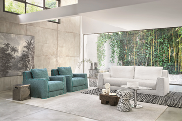 LOLL 12 - 3 seater fabric sofa with removable cover by Gervasoni - view 3