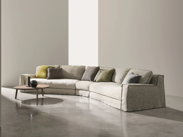 LOLL COMP. 10 - Sectional curved sofa with removable cover by Gervasoni - view 2