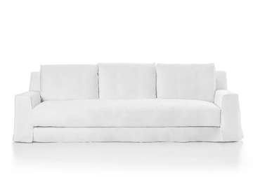 LOLL 14 - 4 seater fabric sofa with removable cover by Gervasoni - view 2