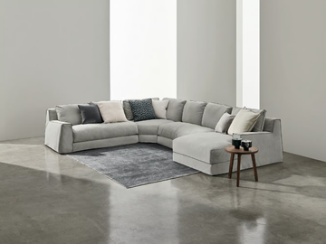LOLL COMP. 09 - Corner fabric sofa with chaise longue by Gervasoni - view 2