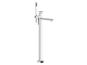 ELEGANZA BATH - Floor standing metal bathtub mixer with hand shower by Gessi - view 2