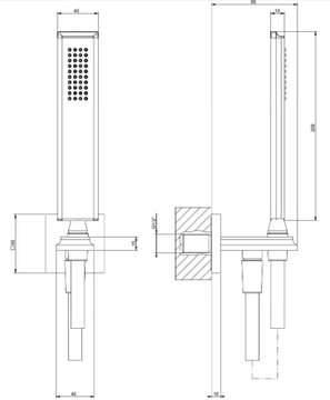 ELEGANZA BATH - Wall-mounted metal handshower with anti-lime system by Gessi - view 3