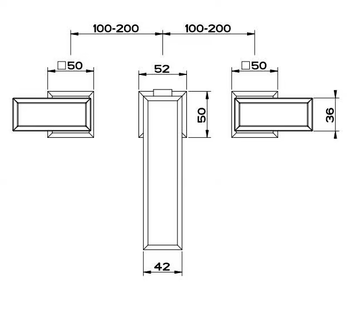 ELEGANZA - 3 hole countertop metal washbasin mixer by Gessi - view 3