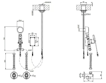 FLESSA - Deck-mounted electronic stainless steel remote control tap by Gessi - view 3