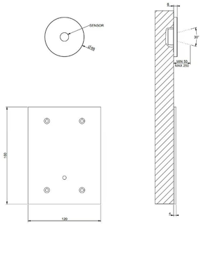 FLESSA - Wall-mounted stainless steel remote control tap by Gessi - view 3