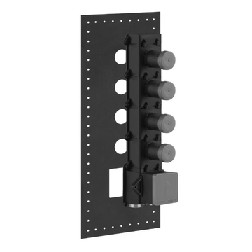 GESSI 316 - 5 hole metal shower mixer with plate by Gessi - view 3