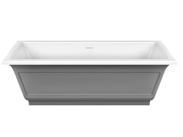 ELEGANZA - Freestanding rectangular Cristalplant® bathtub by Gessi - view 3