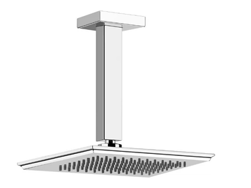 ELEGANZA SHOWER - Ceiling mounted rectangular metal overhead shower with arm by Gessi - view 2
