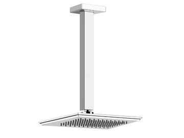 ELEGANZA SHOWER - Ceiling mounted rectangular metal overhead shower with arm by Gessi - view 3