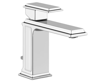 ELEGANZA - 1 hole metal washbasin mixer with pop up waste by Gessi - view 2