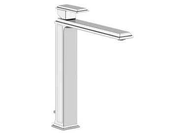 ELEGANZA - 1 hole metal washbasin mixer with pop up waste by Gessi - view 3