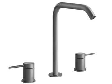 FLESSA - 3 hole countertop stainless steel washbasin mixer by Gessi - view 3