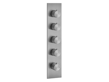 GESSI 316 - 5 hole metal shower mixer with plate by Gessi - view 2