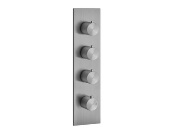 GESSI 316 - 4 hole metal shower mixer with plate by Gessi - view 2
