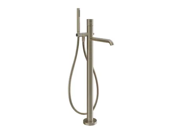 HABITO TRAME - Floor standing chromed brass bathtub mixer by Gessi - view 2